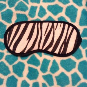 Cute zebra print eye mask