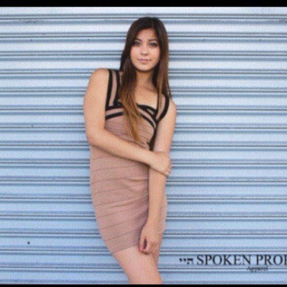 Beige Bondage Dress