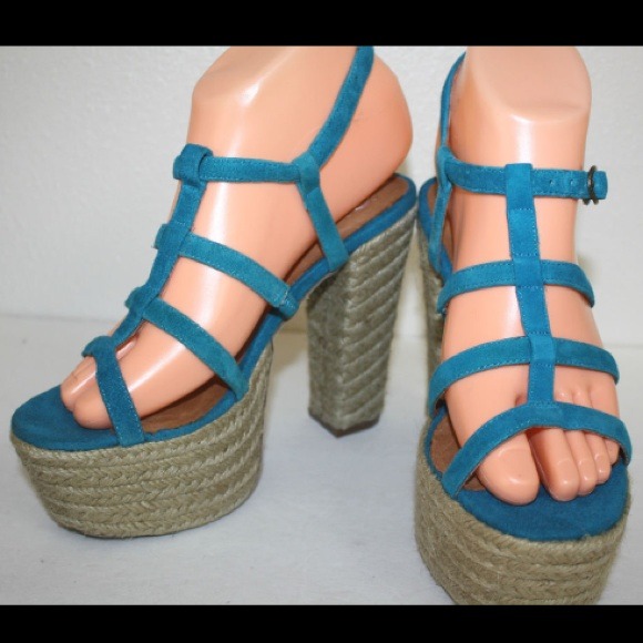 NEW Jeffrey Campbell Jenna Platform Espadrille - Picture 3 of 3