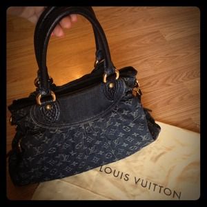 XSold on ebayX Louis Vuitton denim neo cabby MM