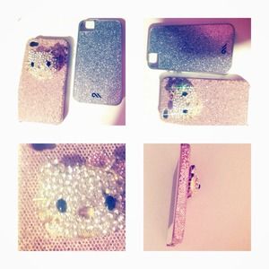 2 glitter iphone cases 4G/4S