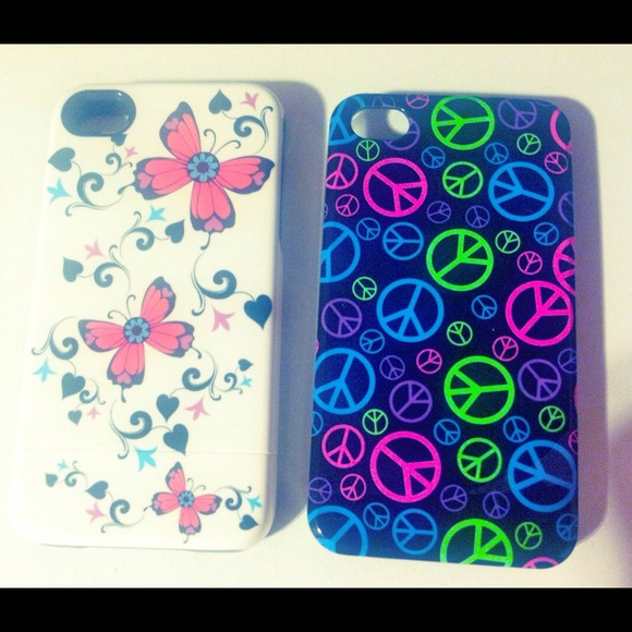 2 plastic iPhone cases 4G/4S