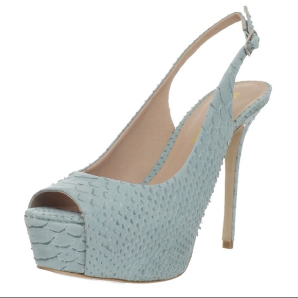 Pour La Victoire Seafoam Blue Platform Sandal - Picture 1 of 3