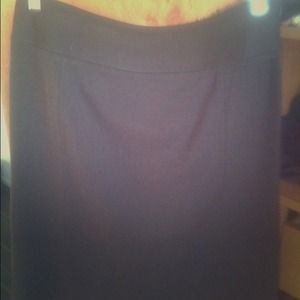 Dark brown pencil skirt