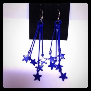 Star dropped earring