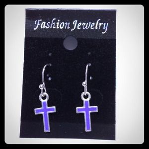 Cross earring.