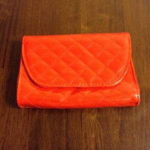 SOLD - Quilted red clutch