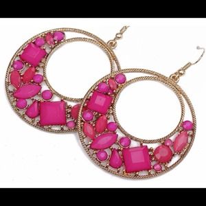 🔥New Hot Pink Metal Earrings🔥