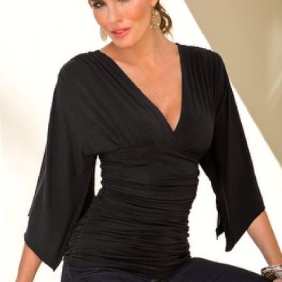Black kimono style top size S