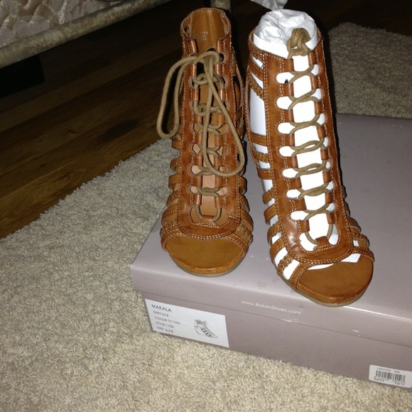 Bakers wedge lace up sandals