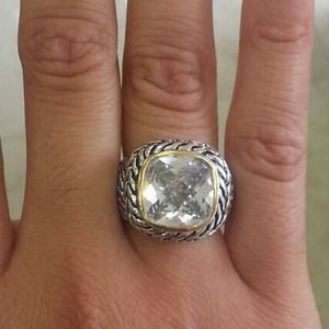 Two-Tone Jeweled Inspired Ring (DY)