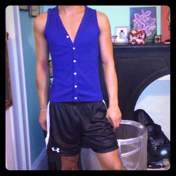 Anerican Apparel blue cotton vest