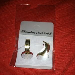 Small ear hugging earring