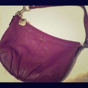 Purple Coach handbag