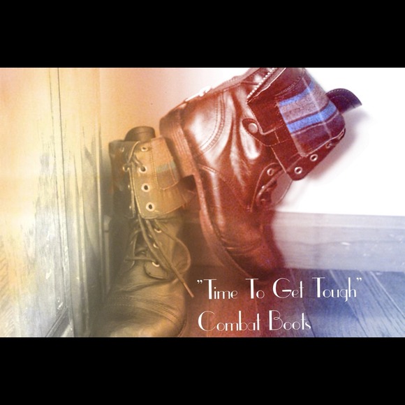 "Time to Get Tough" Combat Boots