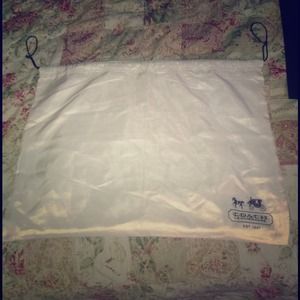 2 Coach White Silk Dust Bags for Heatherrene78.