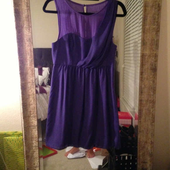 Purple Tibi size 6 dress