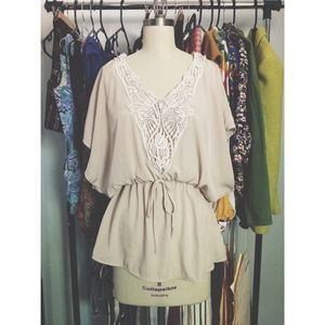 Crocheted Top & Color Block Dress Bundle