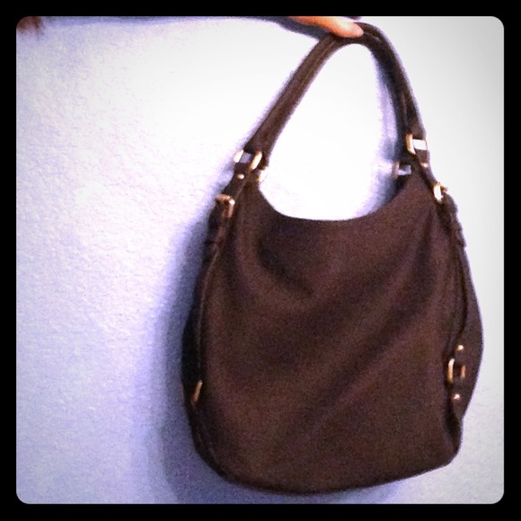 Navy blue handbag