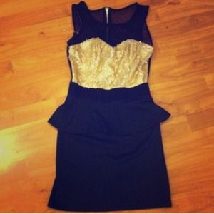 Black Peplum dress 🚫traded with @lawalker21🚫