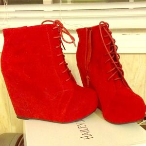 Red booties!