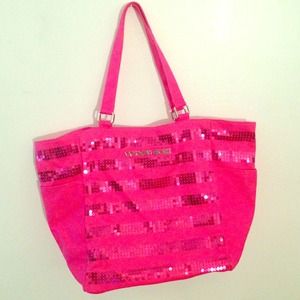 Sequin Victoria secret tote!