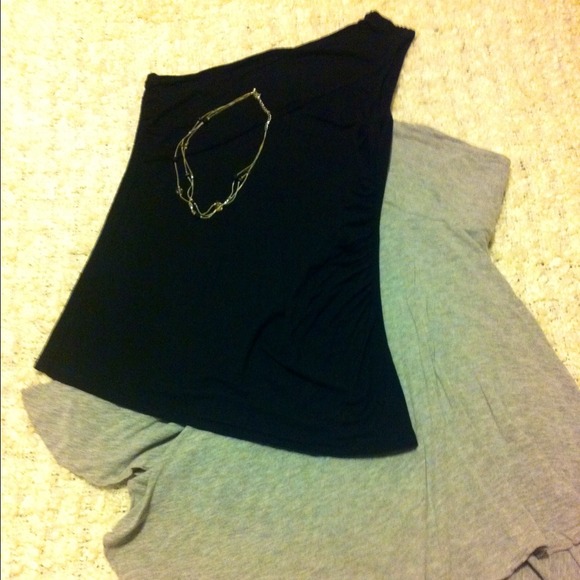 GAP One-Shoulder Black Tank - NWOT