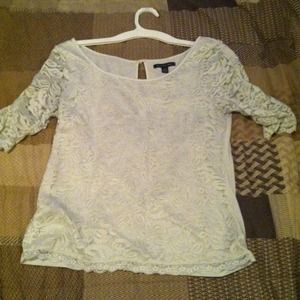 American Eagle lace top $5. Size M. Barely worn