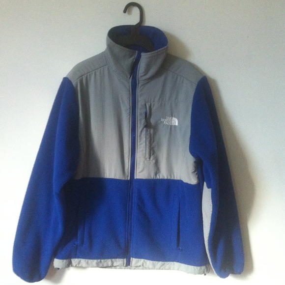 Northface Denali royal blue and gray. Size M