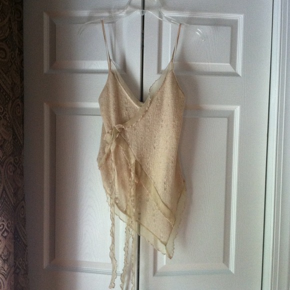 Spaghetti strap knit top.