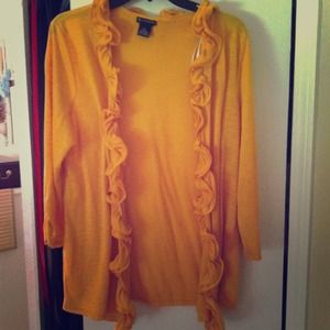 SOLD Mustard yellow lightweight cardigan