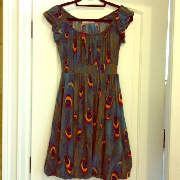 Francesca's peakcock bubble dress