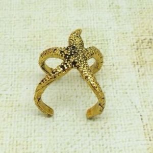 REDUCED Gold Starfish Ring