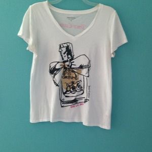 White Juicy Couture V-neck tee