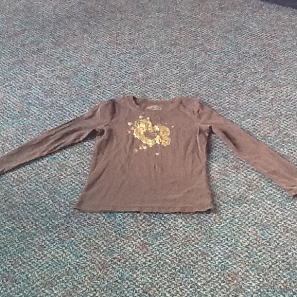 Brown and gold shirt