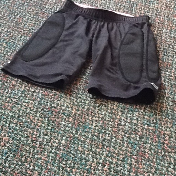 Black sliding shorts