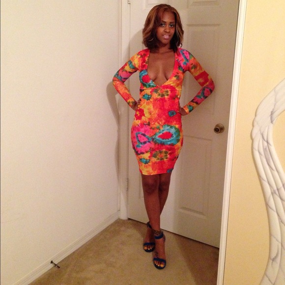 💥Floral print party dress💥
