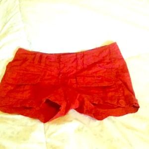 Wine red shorts