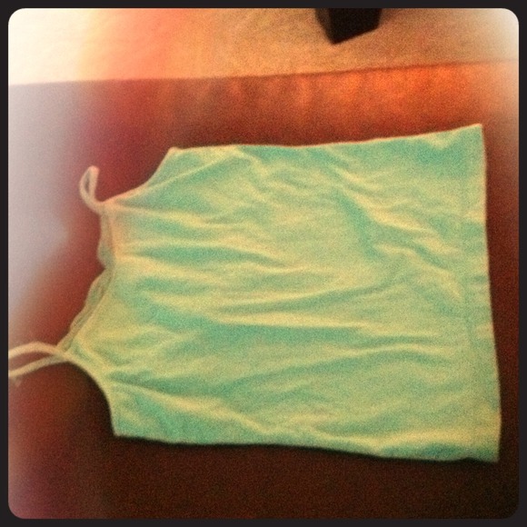 Aqua blue tank top