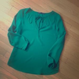 Emerald green blouse