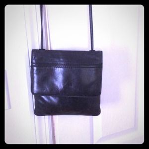 HOBO black crossbody leather bag