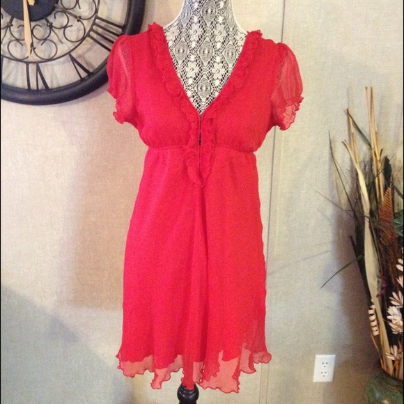 ❌SOLD❌Free People Silk Dress - Picture 2 of 4