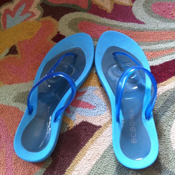 BCBGIRLS  Shoes - BCBGIRLS teal jelly sandals