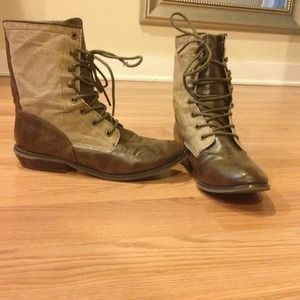 Brown Combat Boots