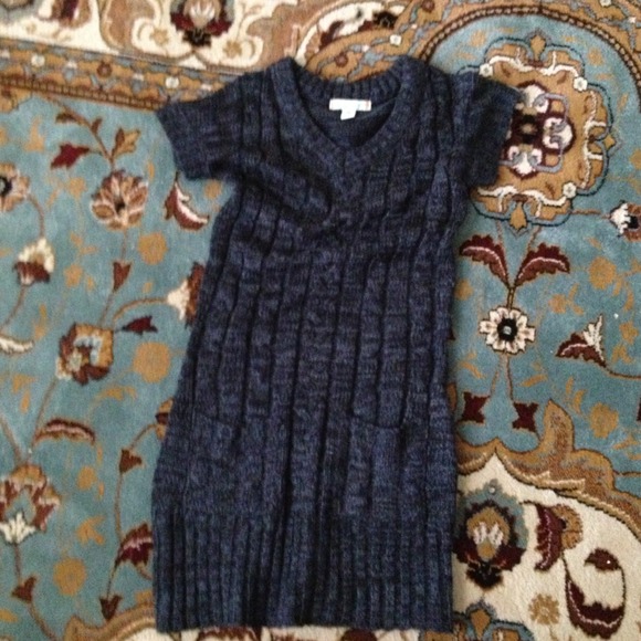 Dark sweater dress