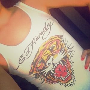 🚫BUNDLED🚫Ed hardy Lion Tank top