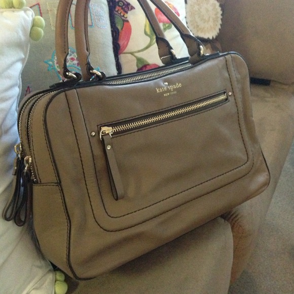 🚫SOLD🚫Kate Spade Fisher Taupe/brown Satchel