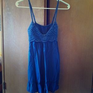 Blue Crochet Top