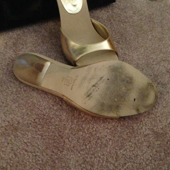 SOLD Nina sandals in gold, sz 6.5 🚫Trades. - Picture 3 of 3