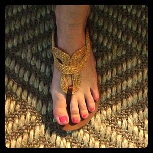 Gold Rope Sandals